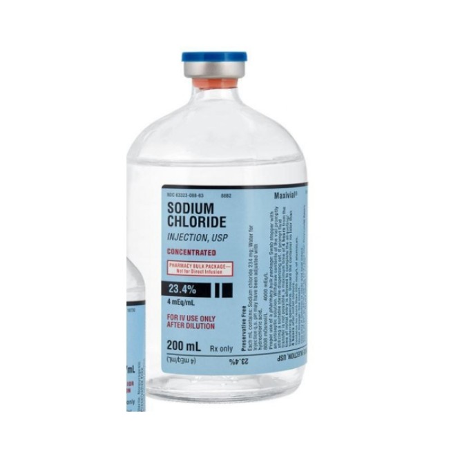 Injections  Sodium Chloride Injection   Maxi Vial   23 4   20 X 200 Ml