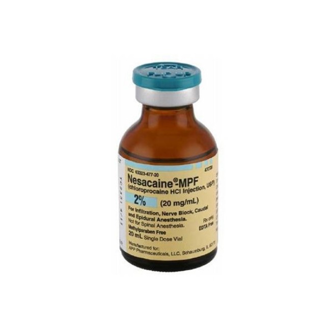 Anesthetics  Nesacaine Mpf 2  Single Dose Vial   25 X 20Ml