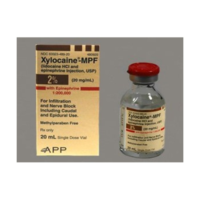 Anesthetics  Xylocaine Mpf 2  Epi1 200000Single Dose Vial   25 X 10Ml