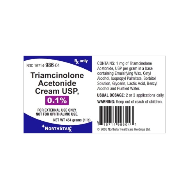 Triamcinolone Acetonide Cream Usp   0 1   454 Grams Jar
