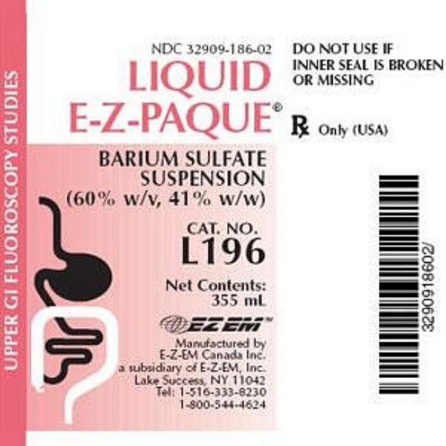 Liquid E Z Paque Barium Susp 24 X 355Ml