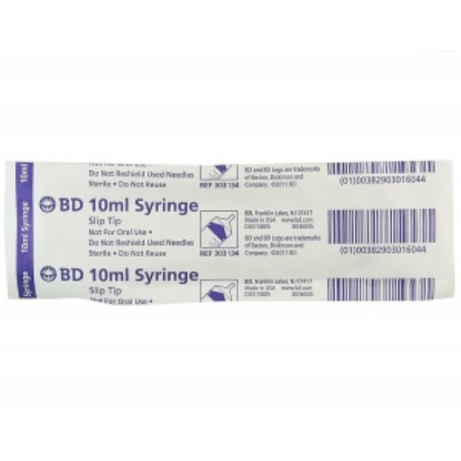 Syringe  10Ml  Slip Tip  Disposable