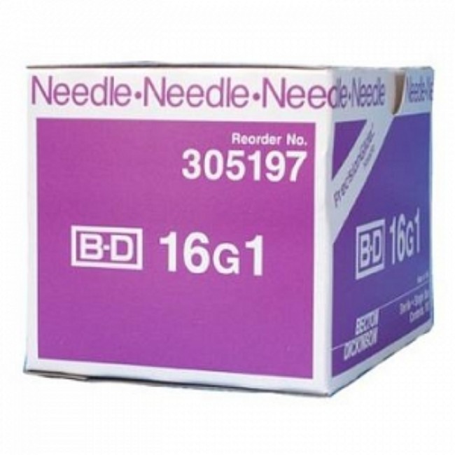 Needle  Spclty Hypo  16Gx1  Prpl  Prcsng