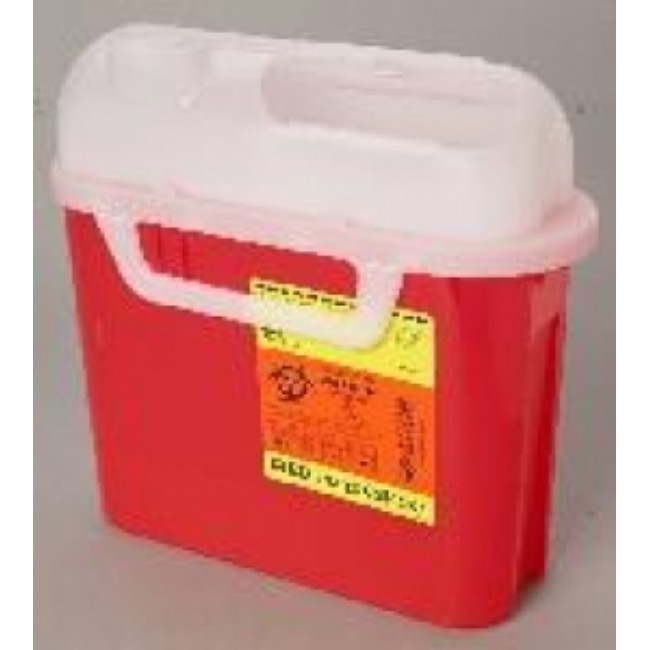 Container  Sharps  5 4 Qt  Pearl  Side Top