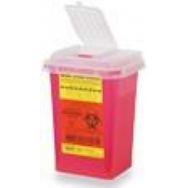 Containers  Sharps Container With Needle Ports   Red   1 Qt 