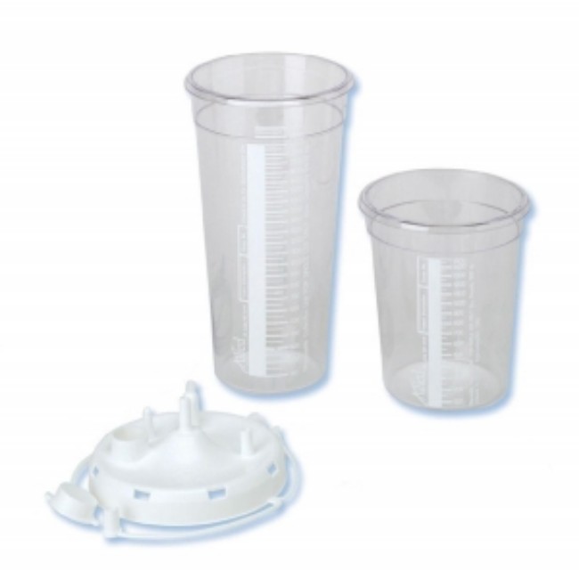 Canister   Suction Stem Connector Disposable Snap On Lid 2400Ml