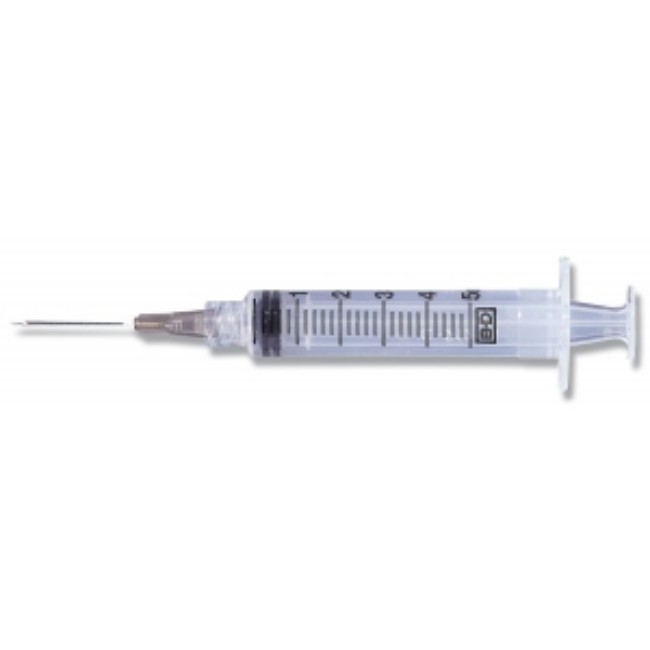 Syringe   Ll   5Ml  22Gx1   W Needle
