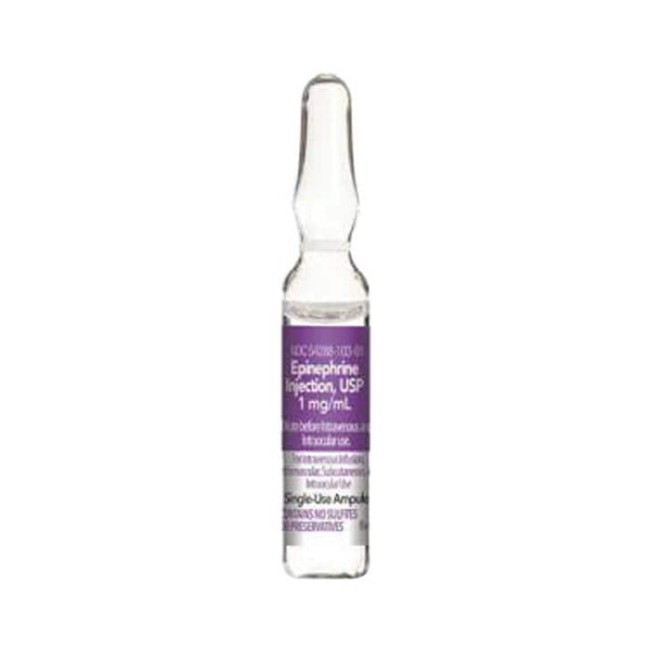 Injections  Epinephrine Ampule   1 Mg Ml   1 Ml