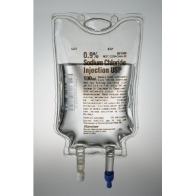 Sodium Chloride Injection Solution   Usp   0 9   100 Ml   In Viaflex Flexible Plastic Container  Non Bpa   Contains Pvc And Dehp 