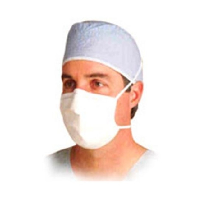 Masks   Procedure  High Filtration Surgical Mask With Stretch Knit Ties   White   Level 3