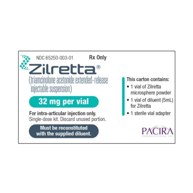 Zilretta  Triamcinolone Acetonide 32 Mg Injection Single Dose Vial 5 Ml