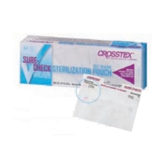 Sterilization Pouch Sure Check  Ethylene Oxide  Eo  Gas   Steam 12 X 18 Inch Transparent Self Seal Film