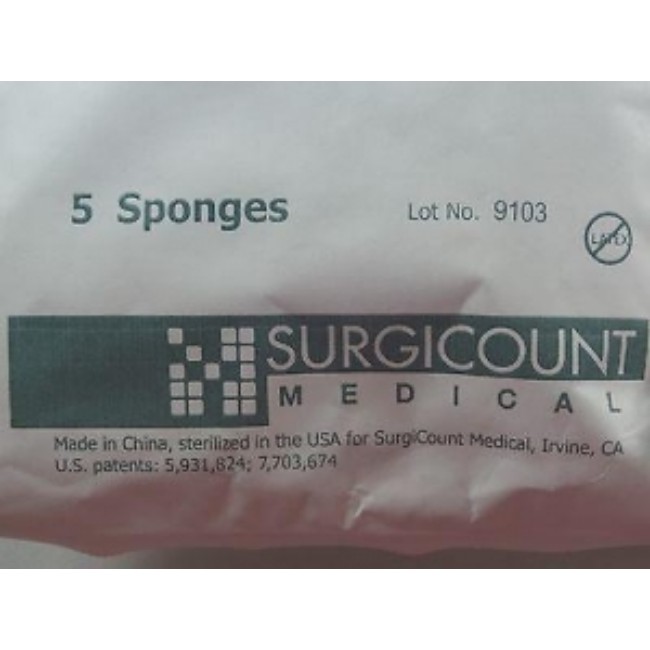 Sponge  Lap  18X18  Prewash  Surgicount  