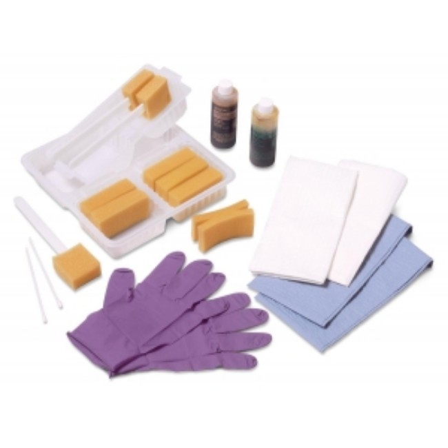 Tray  Skin  Prep  Wet  Gloves  6 Sponges