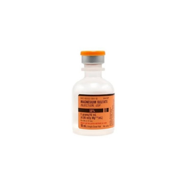 Injections  Magnesium Sulfate 50  Injection   25 X 10 Ml Single Dose Vial