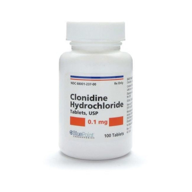 Pharmaceuticals  Clonidine Hcl 0 1Mg Tab 100 Bt