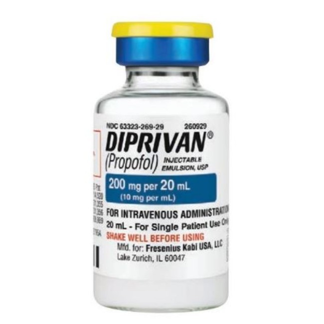 Injections  Diprivan 1  Single Dose Vial   10 Mg Ml   50 Ml