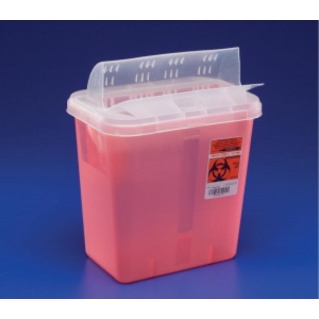 Container  Sharps  2 Gal  Multi Use  Red