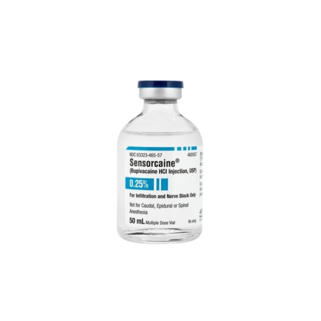 Injections  Sensorcaine Bupivacaine Hcl Injection   Usp   0 25   Multi Dose Vial   25 X 50 Ml