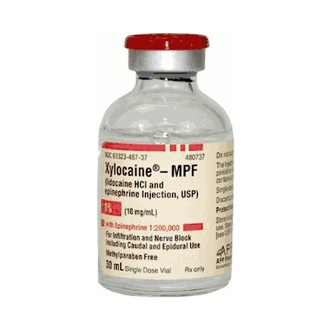 Anesthetics  Xylocaine Mpf 1 Epi 1 200  000 Single Dose Vial  25 X 30Ml