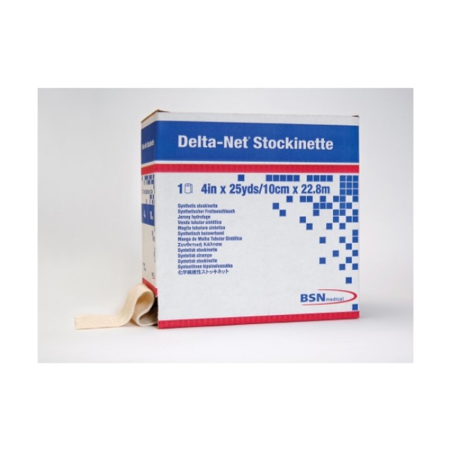 Stockinettes  Delta Net Orthopedic Synthetic Stockinette   White   4  X 25 Yd 