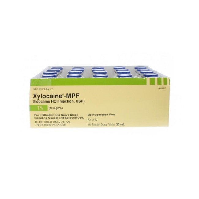 Injections  Xylocaine Mpf 1  Single Dose Vial   25 X 30 Ml