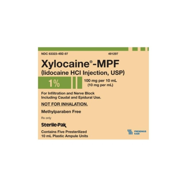 Injections  Xylocaine Mpf 1  Ampoule   5 X 10 Ml