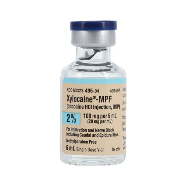 Xylocaine 2  Mpf Sdv 5Ml 25Bx