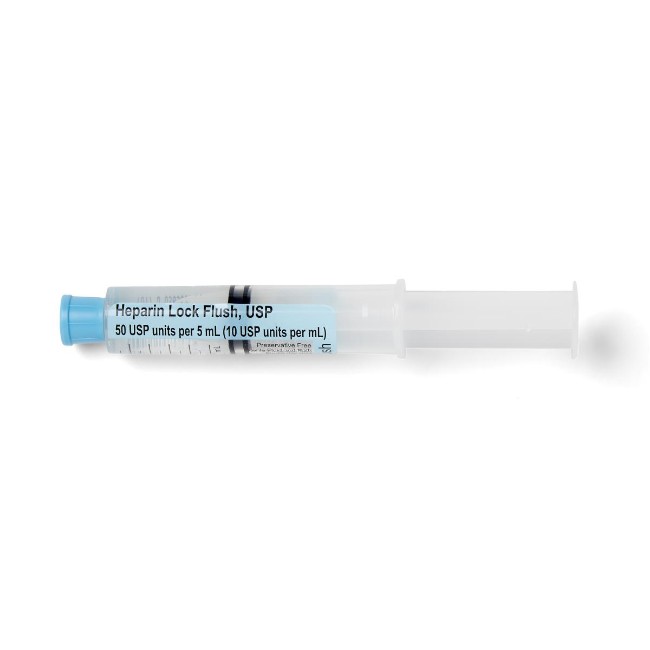 Syringe  10U Ml Heparin 5Ml In 10Ml