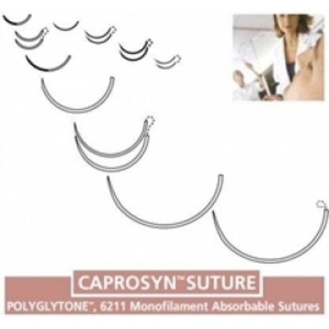 Caprosyn Suture   5 0   18   Undyed   P 13