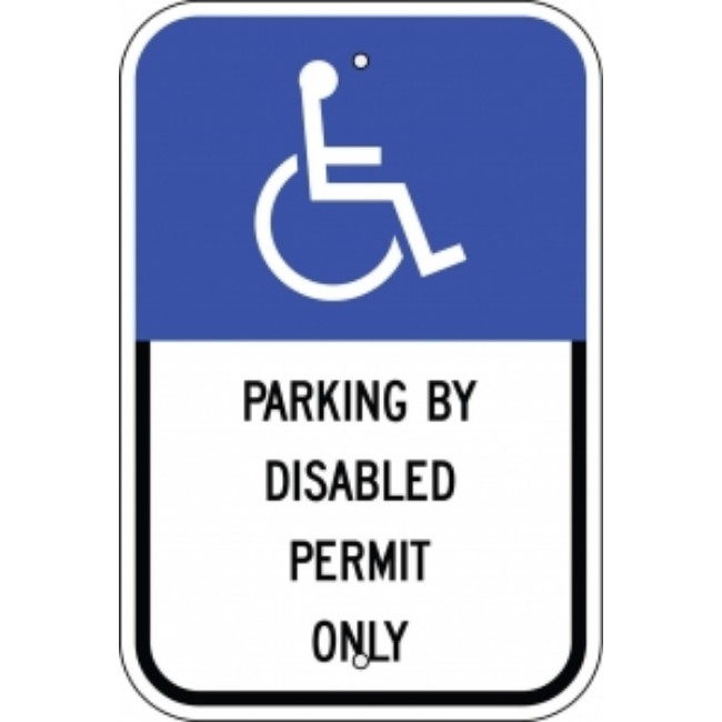 Sign   Handicapped Parking  Florida   12X18