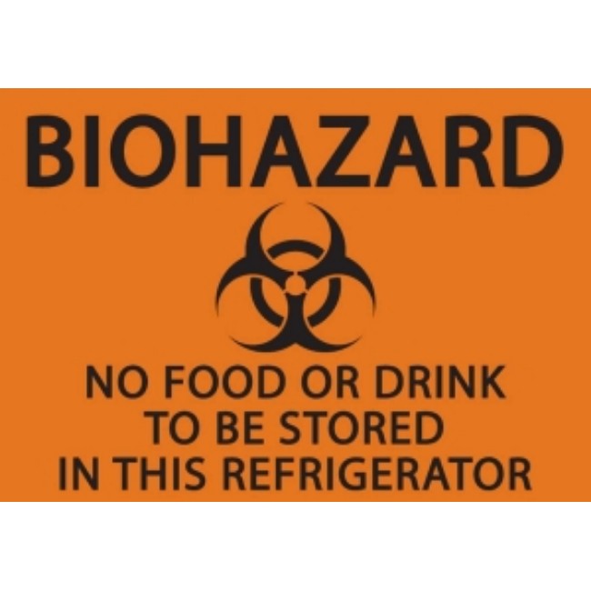 Sign   Biohz No Food Or Drink  5X7  Sa  2Pk