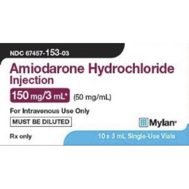 Amiodarone Hcl 50Mg Ml Sdv 10 X 3Ml