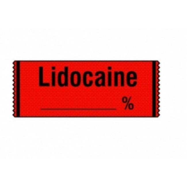 Label  Id  Anes Tape Lidocaine   1 2X500