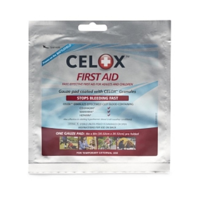 Hemostatic Gauze   Pad   Celox   8X 8