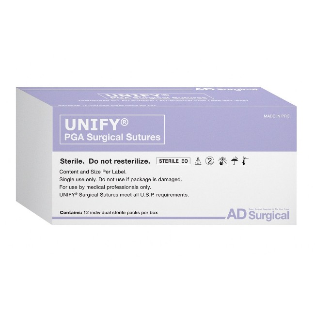 Surgical suture PGA 4 0  18  thread with  19mm 3 8 rev cut undyed  non returnable item 