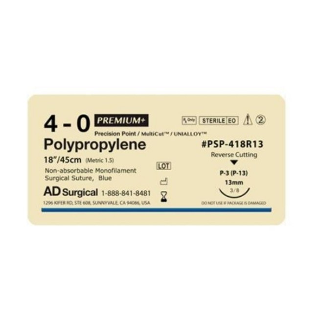 Suture 4 0 18  Pgcl 13Mm Ad Surgical  Non Returnable Item 