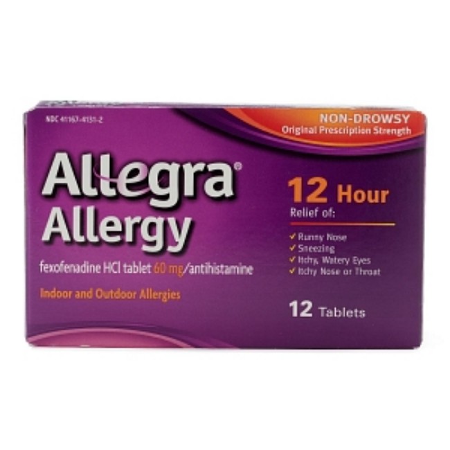 Allegra Allergy 60Mg 12Hr Tab 12 Bx