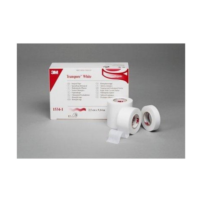 Tape  Transpore Surgical Tape   White   1 2  X 10 Yd 