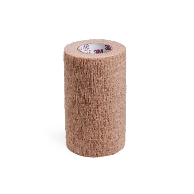 Wound Care  3M Coban Nl Non Latex Self Adherent Wrap With Hand Tear   Sterile   Tan   4  X 5 Yd   10 Cm X 4 5 M 