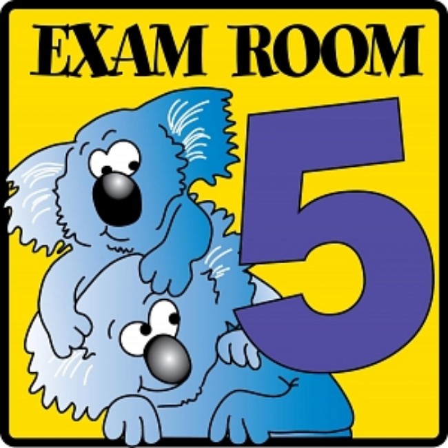 Sign  Pediatric Animals  Exam Room 5