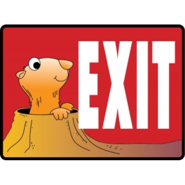 Sign  Exit  Pediatric Animals