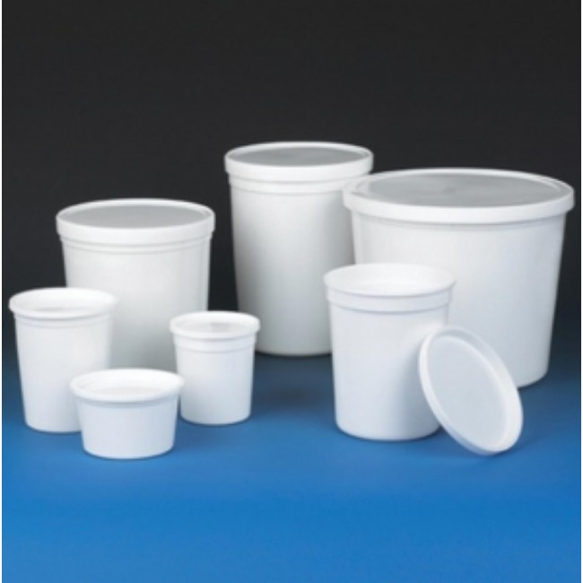 Container  Hdpe  86Oz  Lid   White