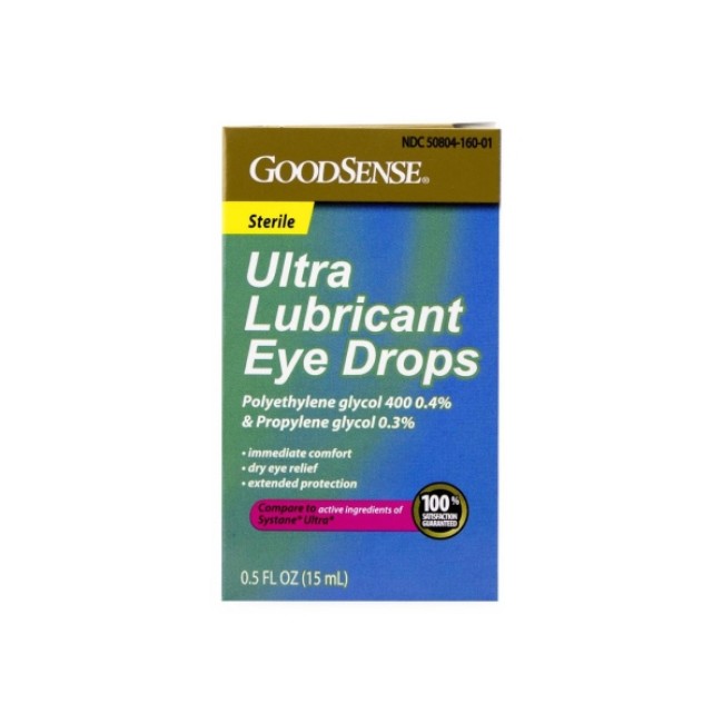 Otc Medications  Goodsense Ultra Lubricating Eye Drops   0 4  Polyethylene Glycol 400   0 3  Propylene Glycol   Sterile   0 5 Oz 