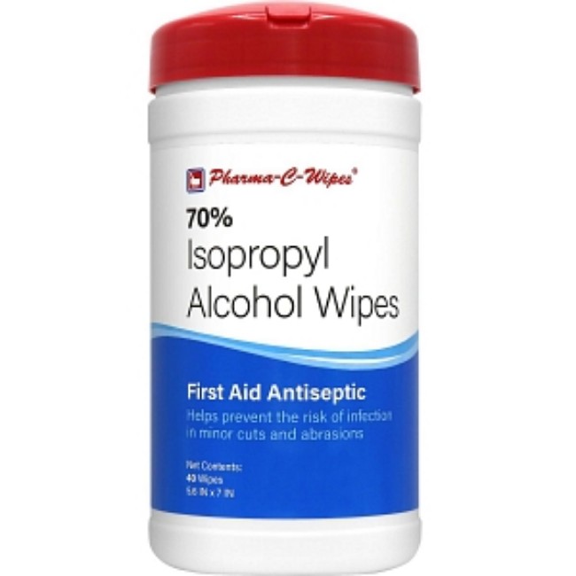 Wipe   Pharma C   70  Iso Alcohol   40 Ct Tub