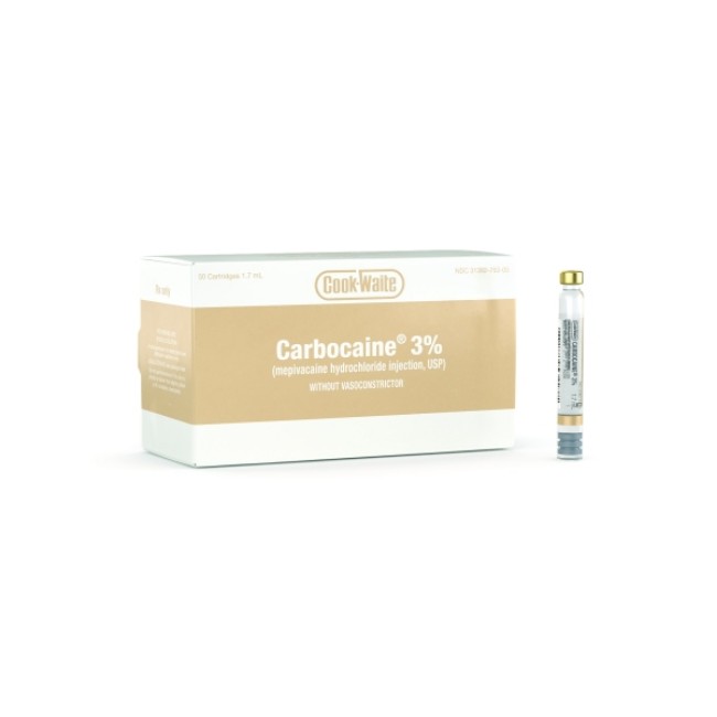 Carbocaine   3   Inj   Cartridge   1 7Ml Va