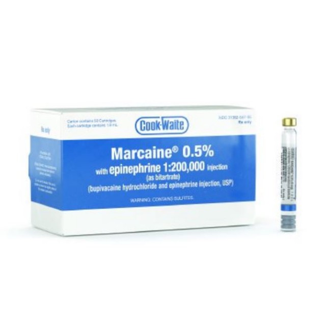 Marcaine   0 5   Epinephrine   1 8Ml