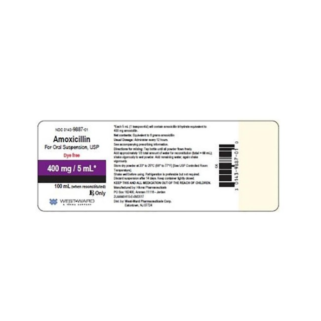 Amoxicillin  Amoxicillin   400 Mg 5 Ml Powder For Oral Suspension   100 Ml