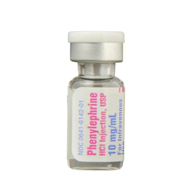 Injections  Phenylephrine Hcl Injection   Single Dose Vial   10 Mg Ml   25 X 1 Ml