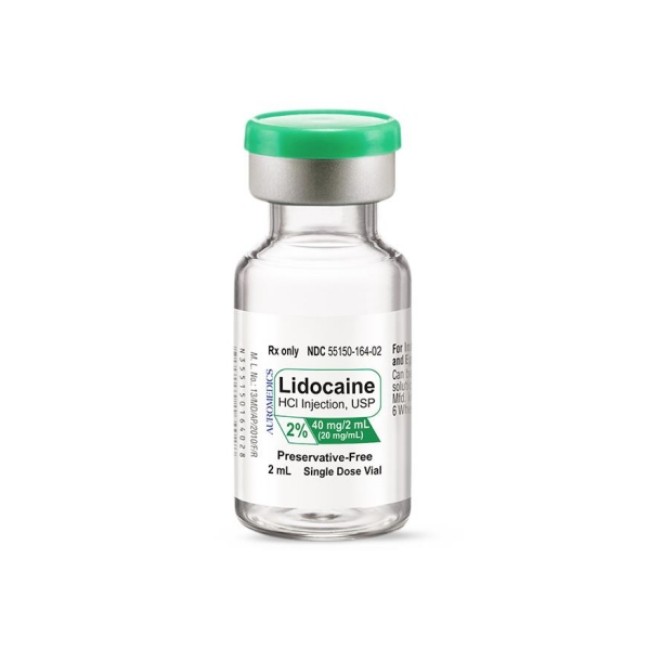 Injections  Lidocaine Hydrochloride Injection   2   Preservative Free   Single Dose Vial   10 X 2 Ml